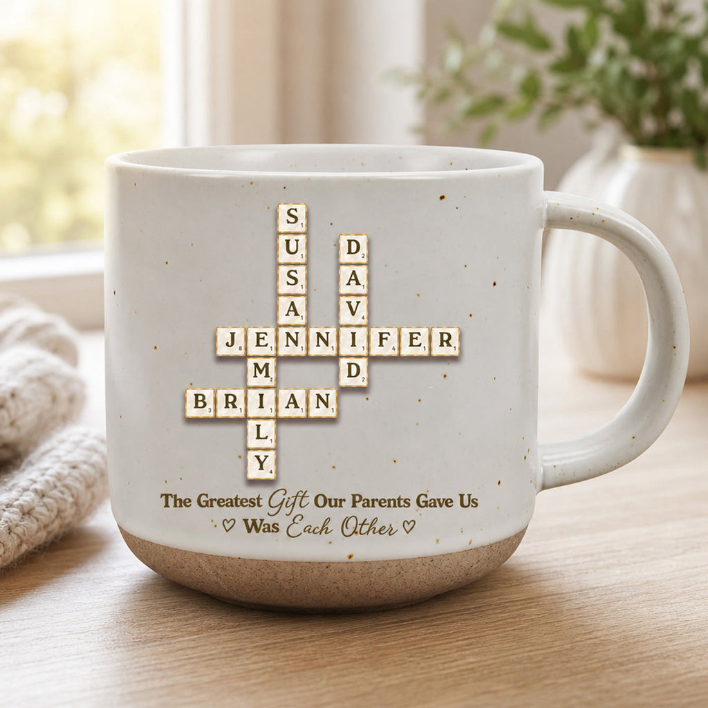 Custom Christmas & Birthday Gift for Brother & Sister • Together Is The Greatest Gift - Personalized Pottery Mug