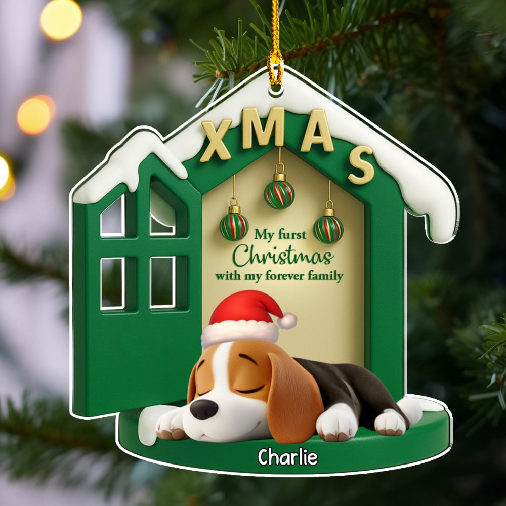 Custom Keepsake Christmas Ornament •  Sweetest Home Ever - Personalized 3D Effect Acrylic Ornament