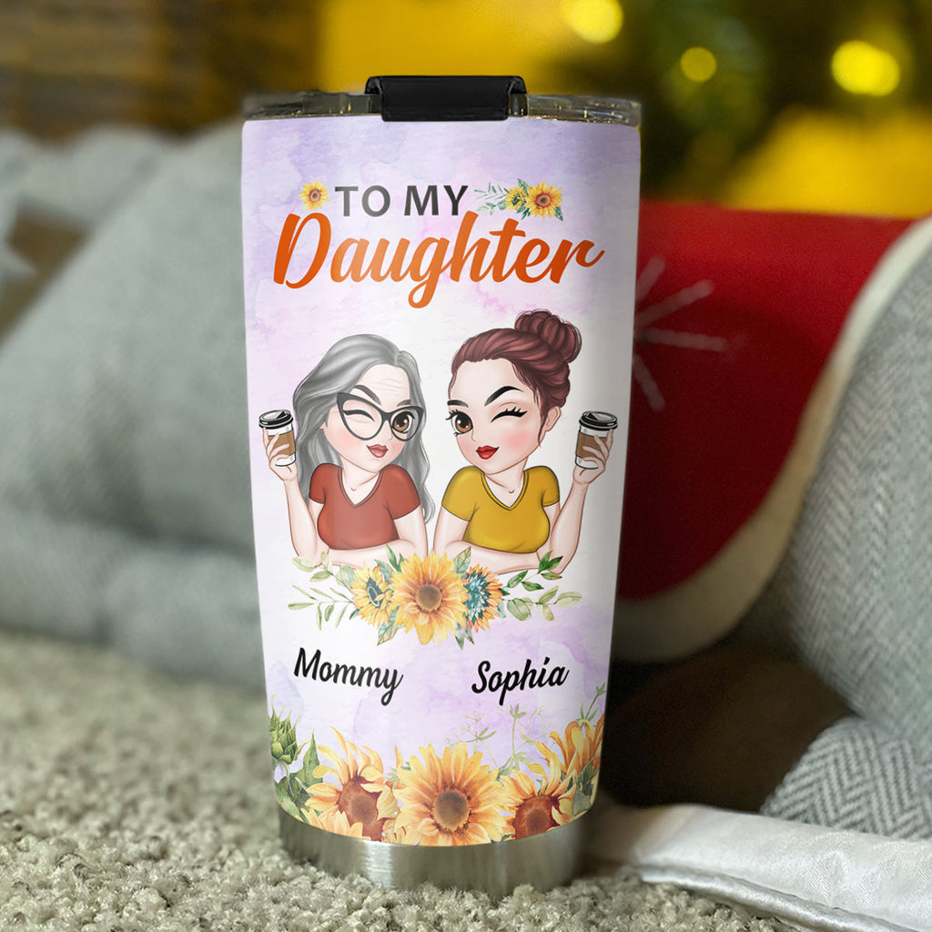 Custom Christmas Birthday Gifts For Daughter • How Much I Love You - Personalized Tumbler