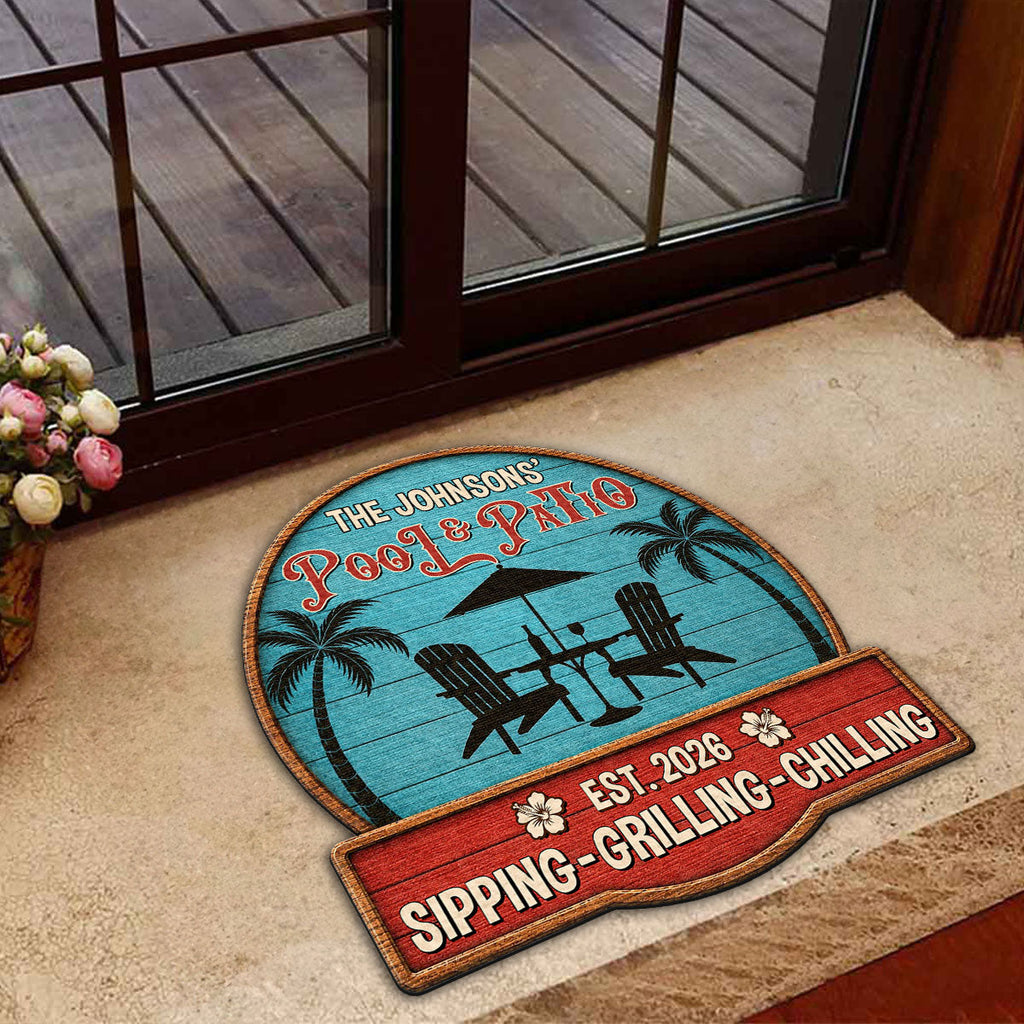 Welcome To Our Oasis - Personalized Doormat