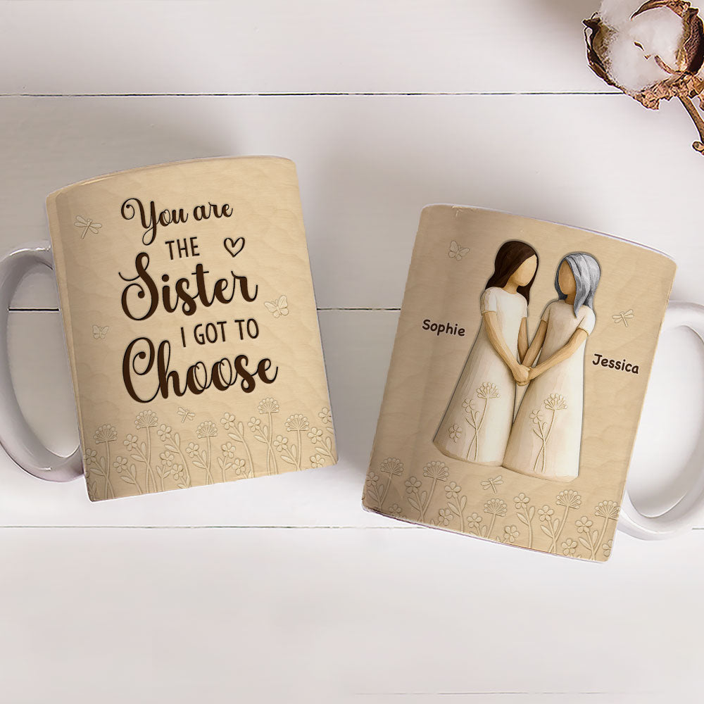 Custom Christmas & Birthday Gift For Sister • You Are The Sister - Personalized 3D Inflated Effect Coffee Mug