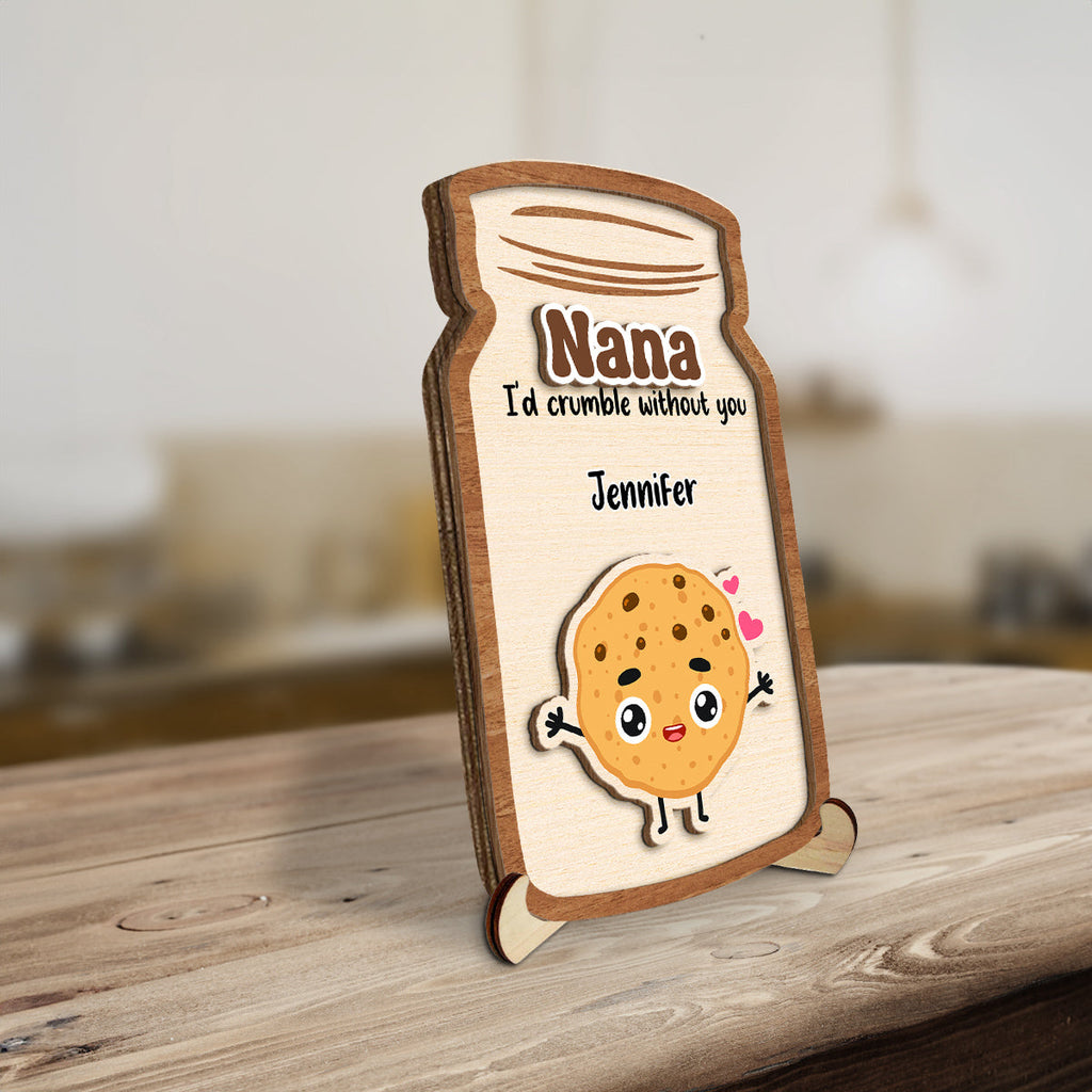 Custom Mother's Day Decor, Gift for Mom & Grandma • Grandma Cookies - Personalized Wooden Plaque