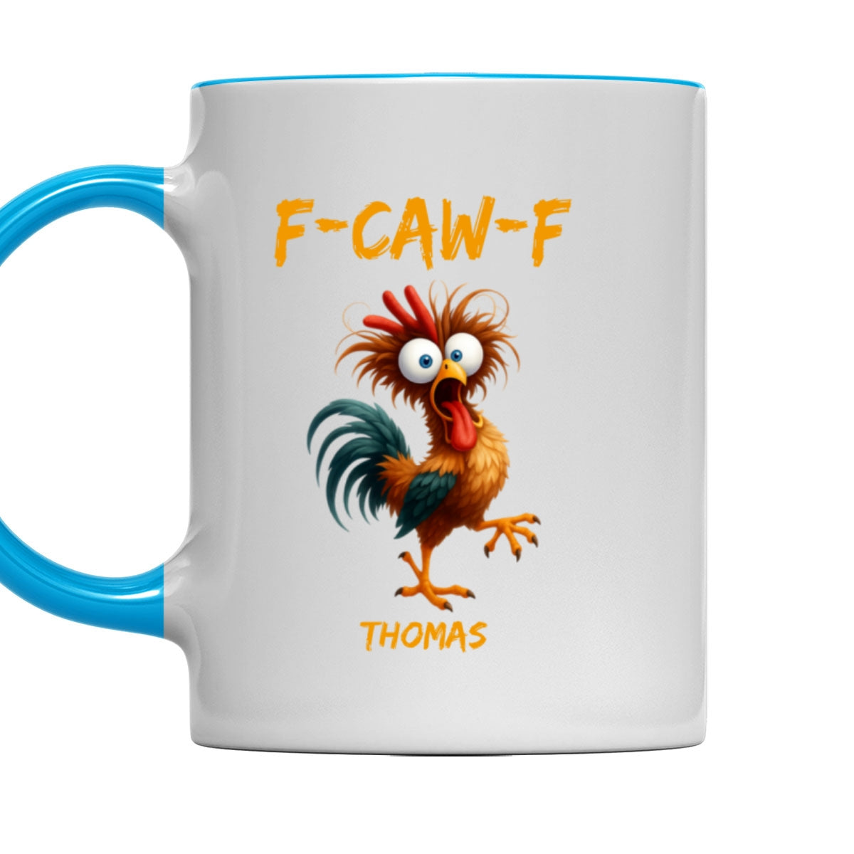 Custom Best Friend, Christmas & Birthday Friendship Keepsake Gift • FCAWF Chicken Humor - Personalized Accent Mug