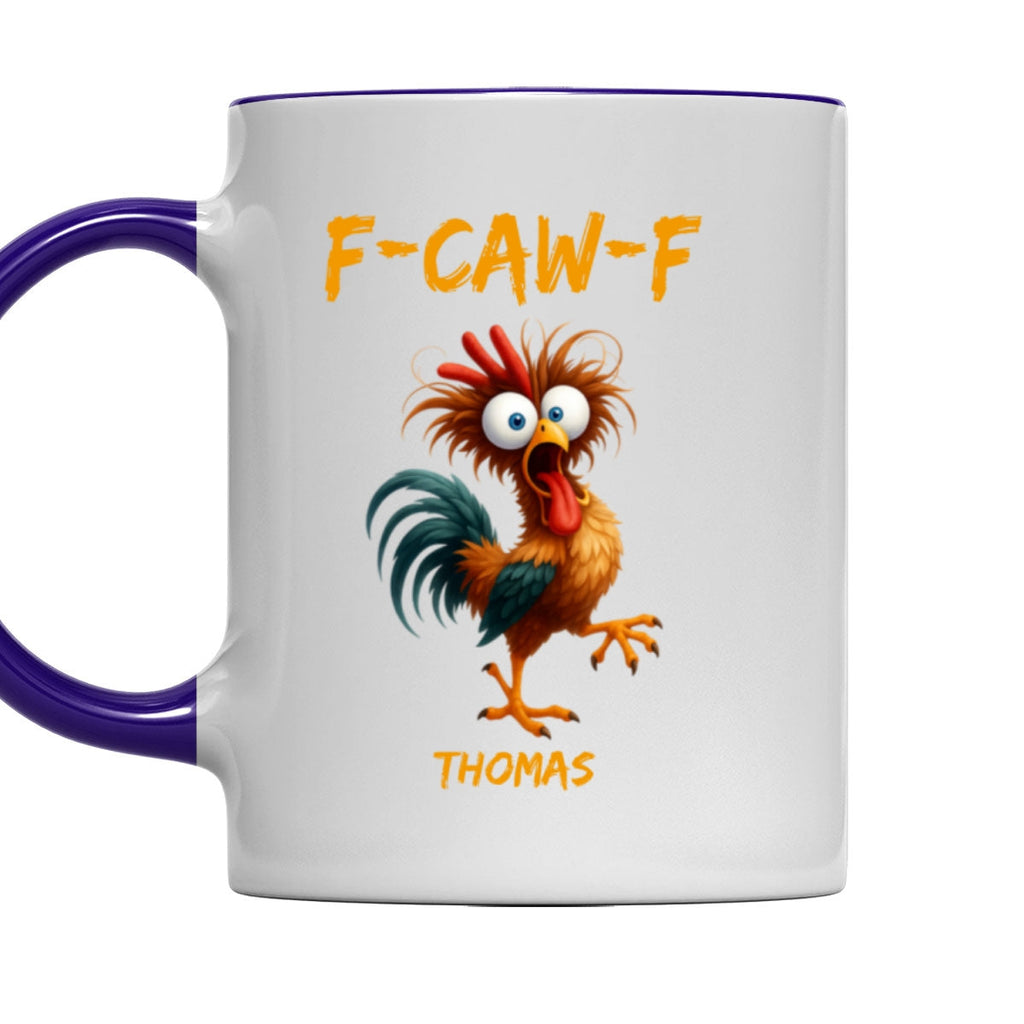 Custom Best Friend, Christmas & Birthday Friendship Keepsake Gift • FCAWF Chicken Humor - Personalized Accent Mug