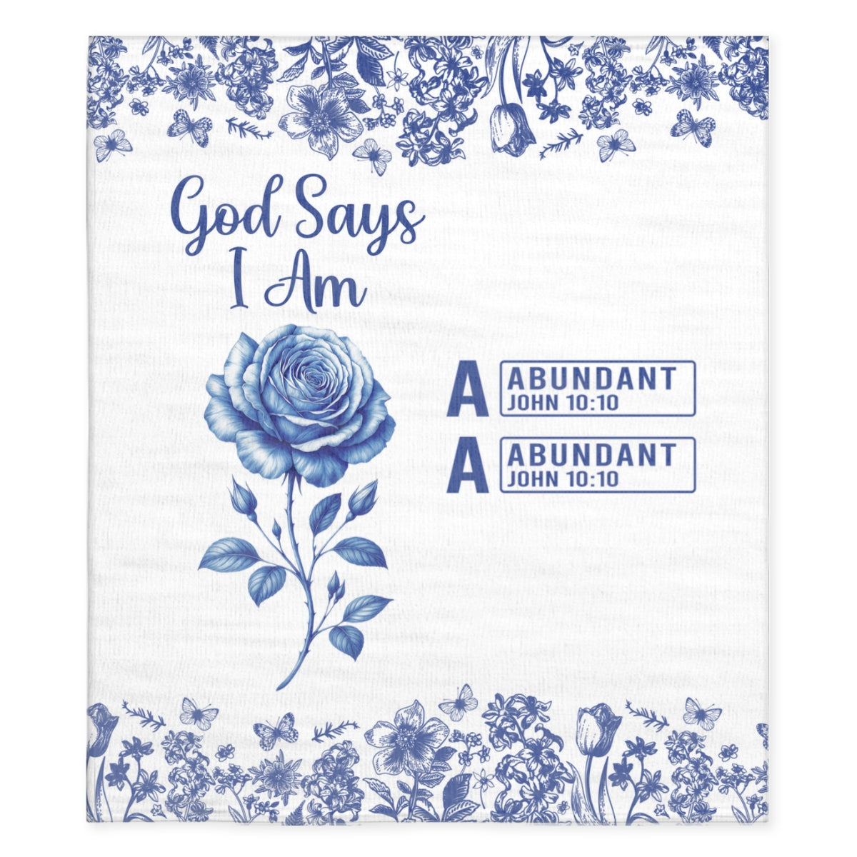 God Says You Are - Personalized Fleece Blanket