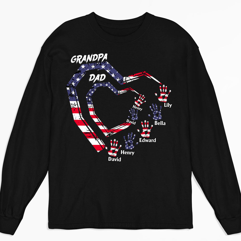 Custom Father's Day, Special Gift for Dad & Grandpa • We Love You Grandpa - Personalized Shirt