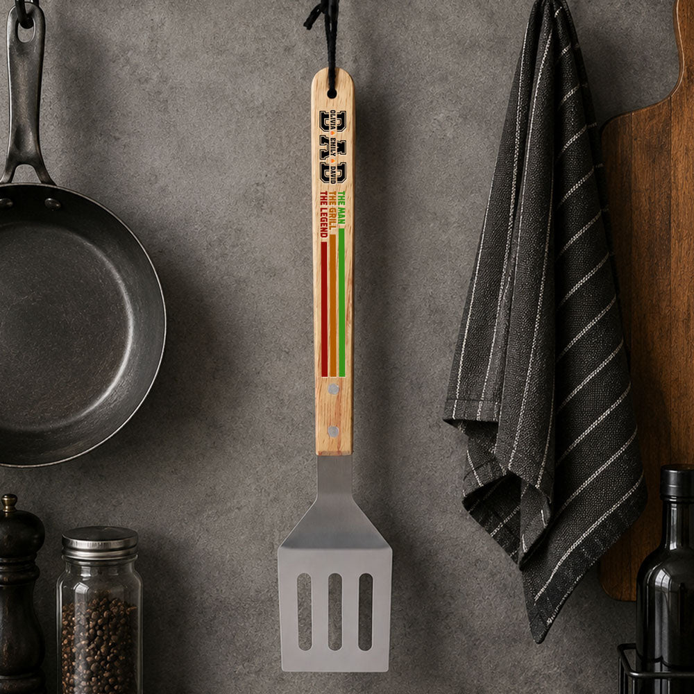 The Man The Grill The Legend - Personalized Grill Spatula
