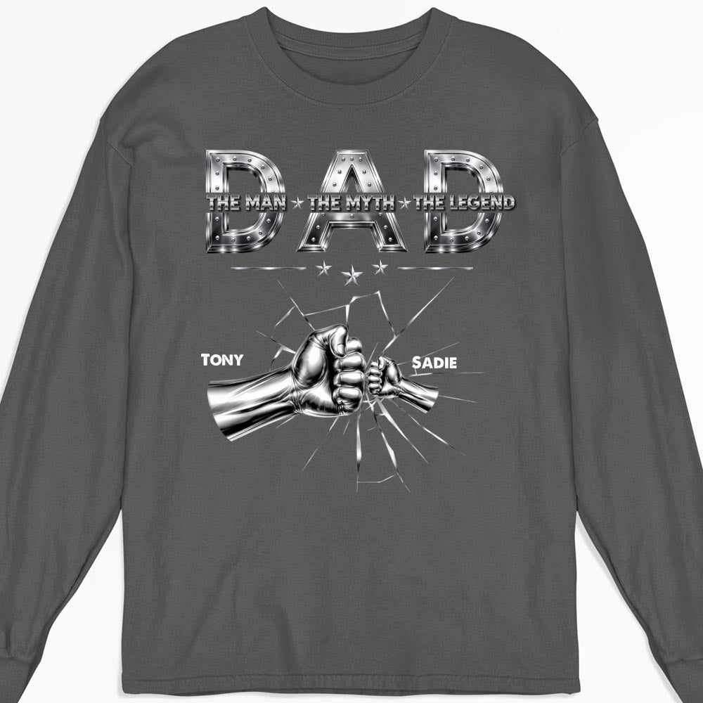 Custom Father's Day, Special Gift for Dad & Grandpa • Dad The Man The Legend - Personalized Shirt