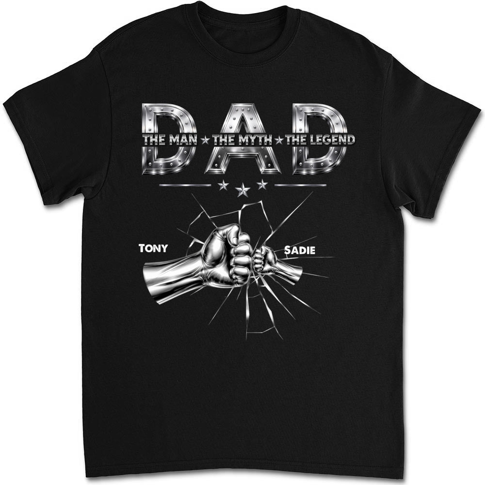 Custom Father's Day, Special Gift for Dad & Grandpa • Dad The Man The Legend - Personalized Shirt