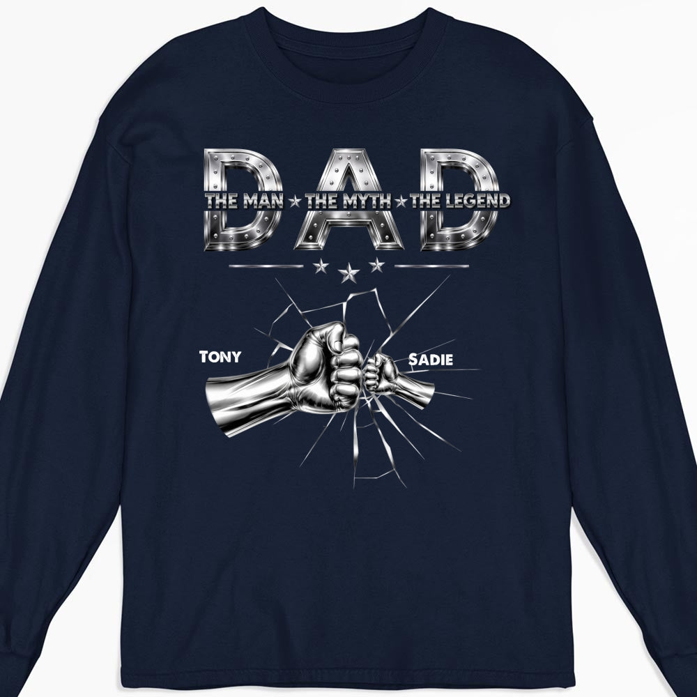 Custom Father's Day, Special Gift for Dad & Grandpa • Dad The Man The Legend - Personalized Shirt