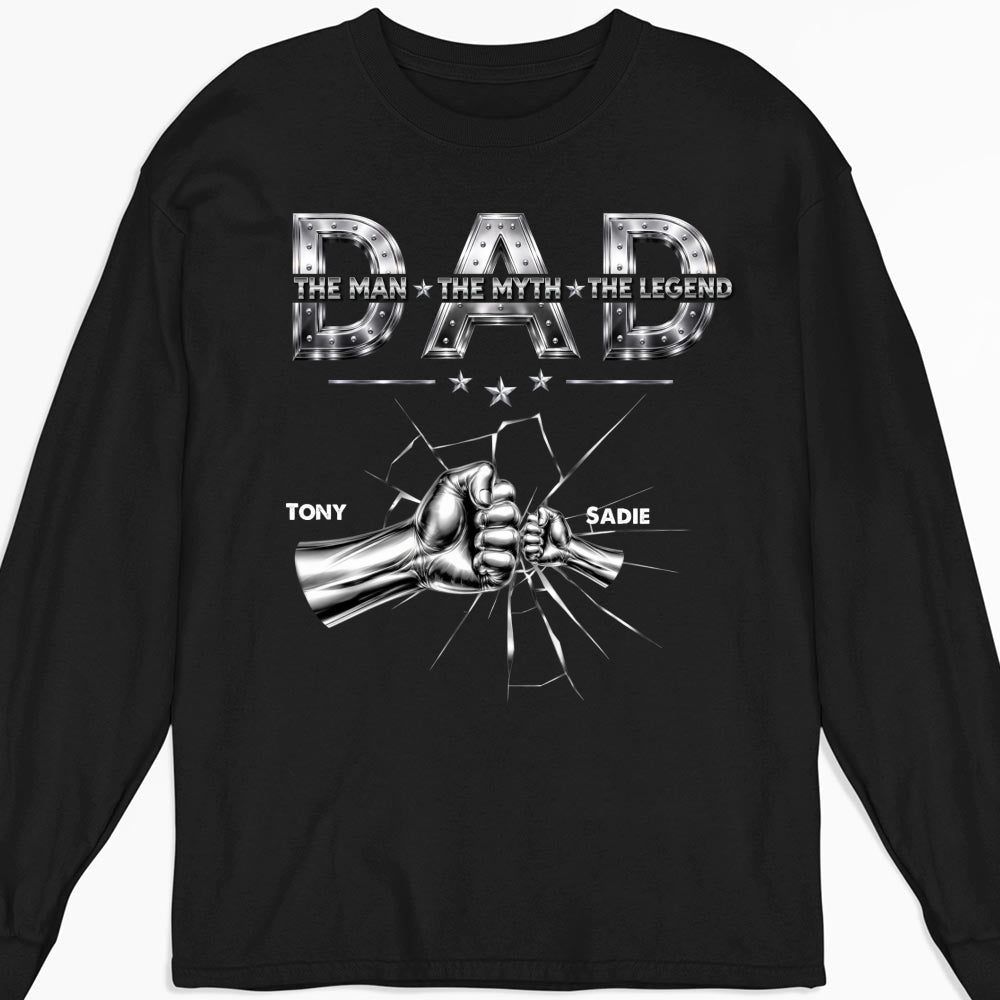 Custom Father's Day, Special Gift for Dad & Grandpa • Dad The Man The Legend - Personalized Shirt