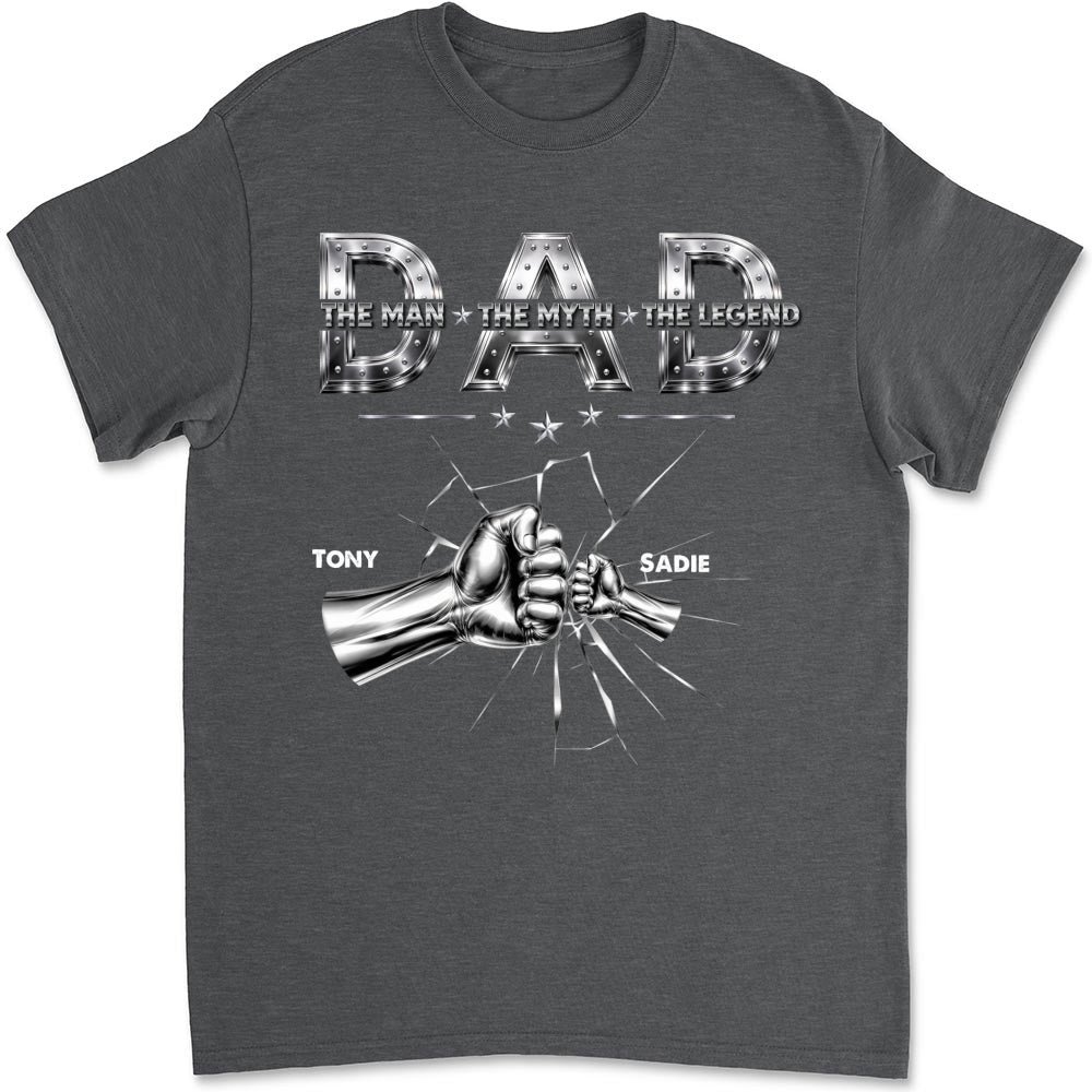 Custom Father's Day, Special Gift for Dad & Grandpa • Dad The Man The Legend - Personalized Shirt