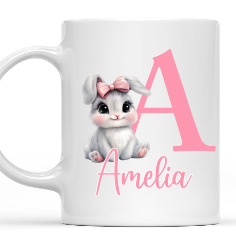 Custom Christmas & Birthday Keepsake Gift • Cute Bunny Easter - Personalized Coffee Mug