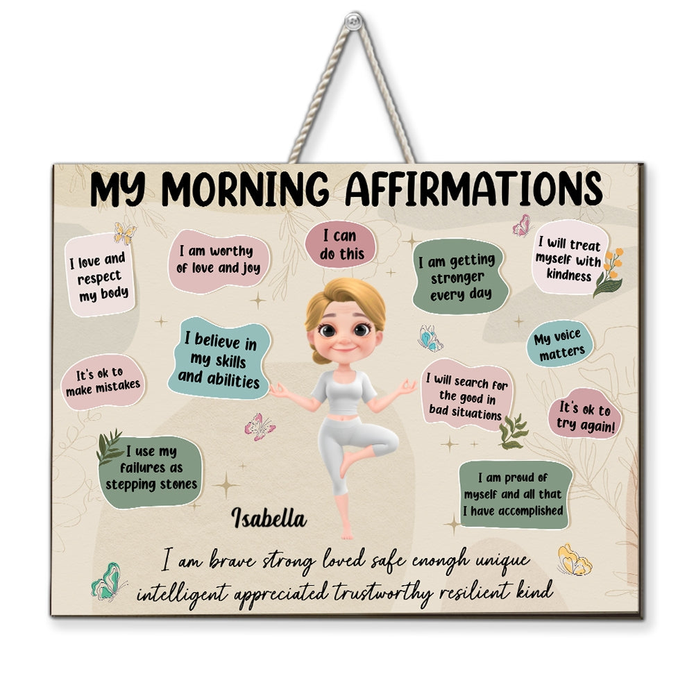 Custom Home & Wall Decor, Birthday & Christmas Gift • I Am Everything - Personalized Wood Sign