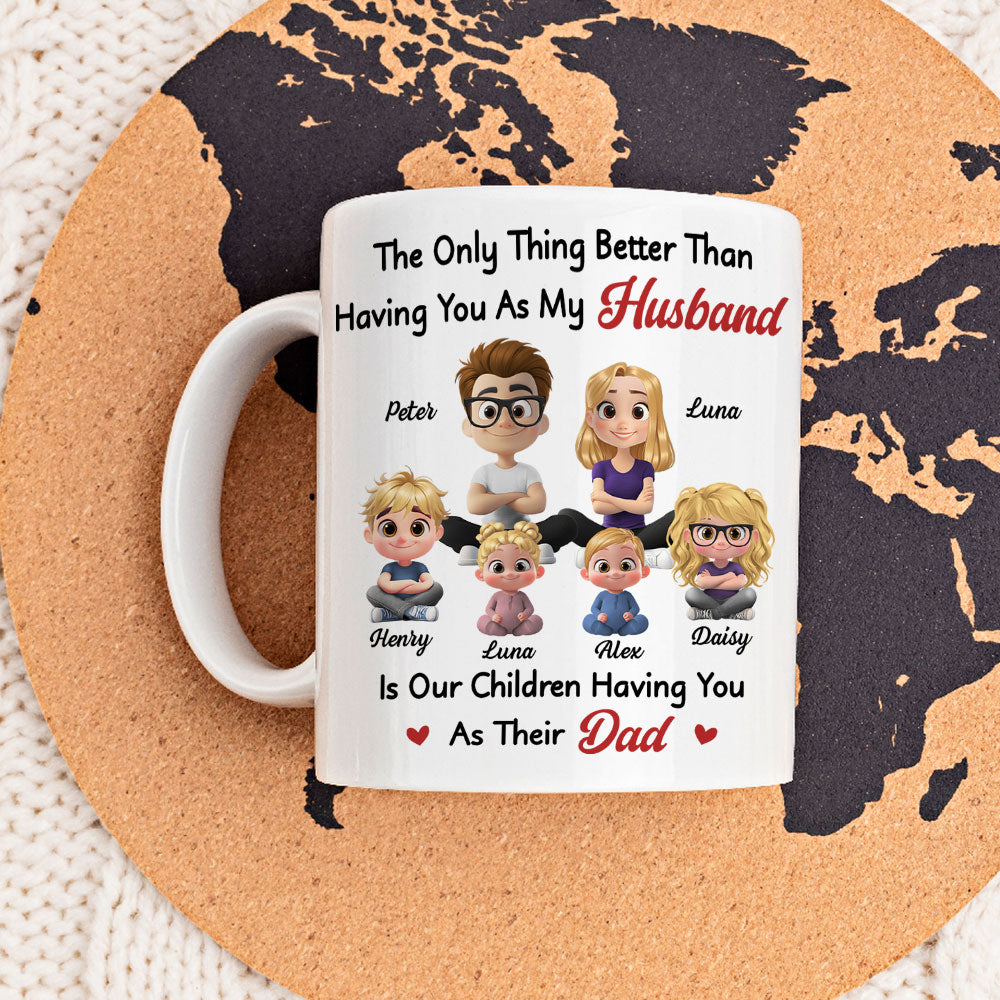 Custom Anniversary Keepsake Gifts For Couple • Having You As My Husband 2 - Personalized Coffee Mug
