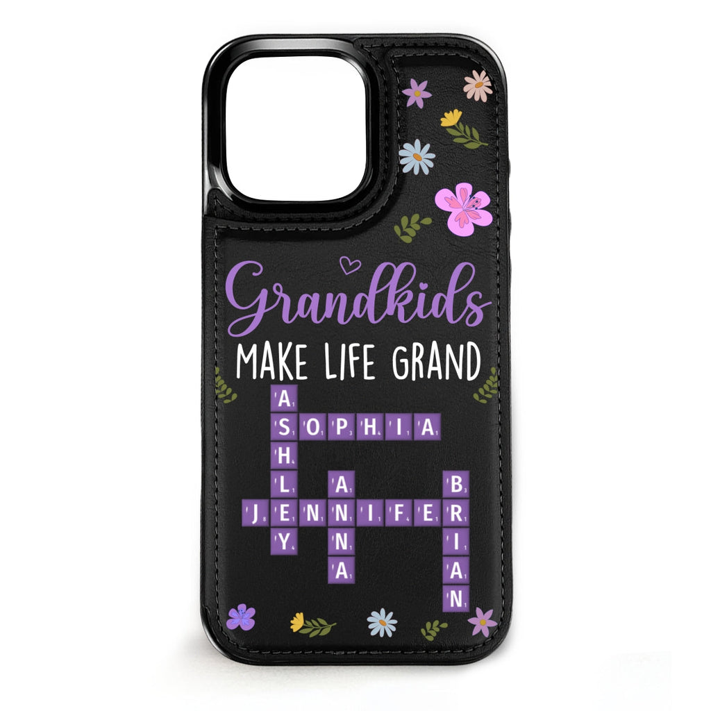 Make Life More Grand - Personalized Leather Phone Case