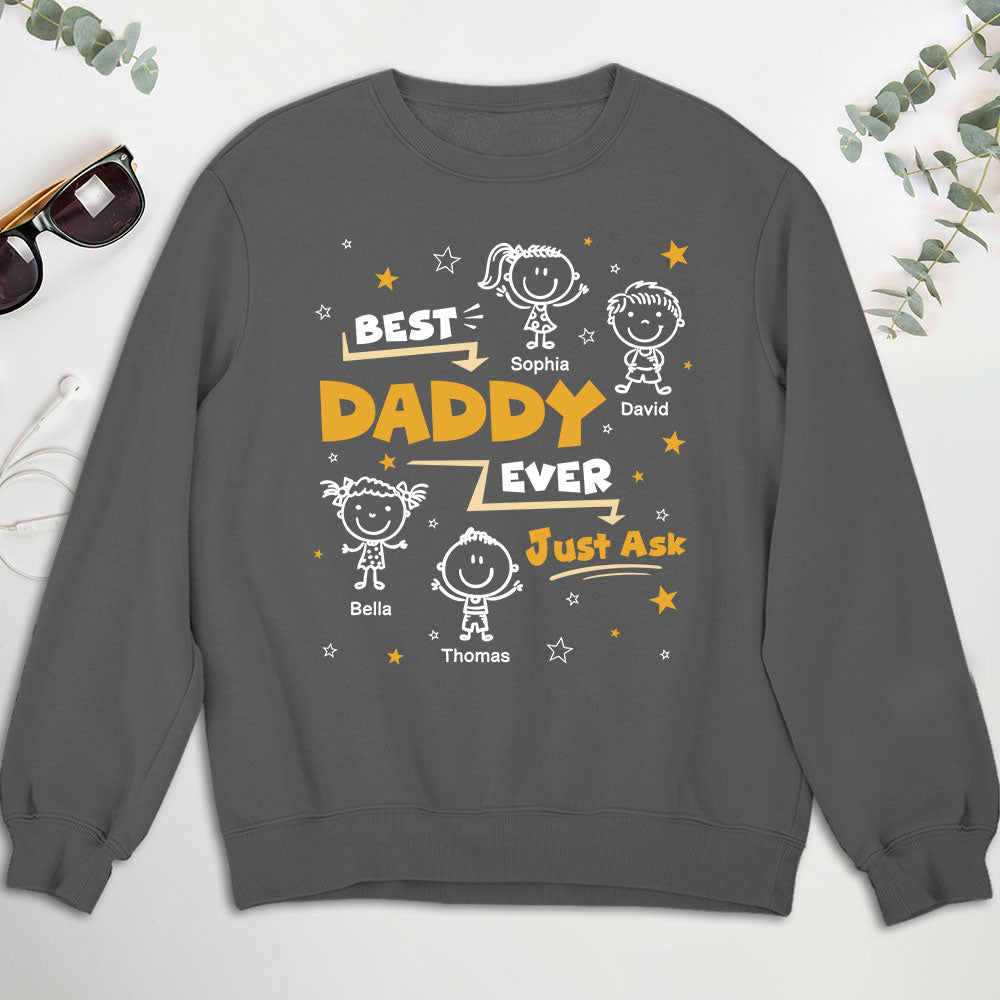 Custom Father's Day, Special Gift for Dad & Grandpa • Ask My Child - Personalized Shirt