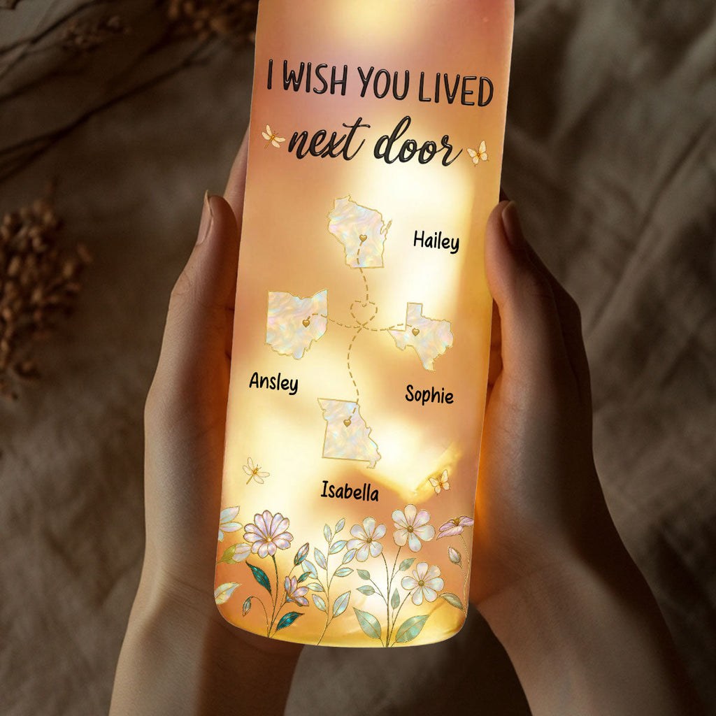 No Matter the Distance - Personalized Bottle Lamp