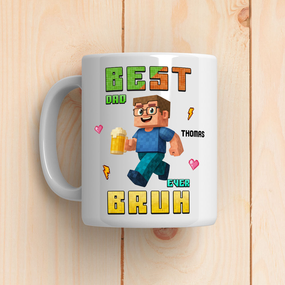 Custom Father's Day, Special Gift for Dad & Grandpa • Best Bruh - Personalized Coffee Mug