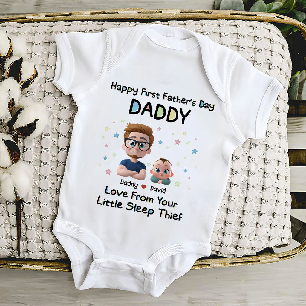 Little Sleep Thief - Personalized Baby Onesie