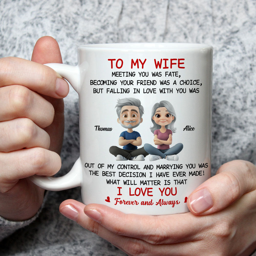 Custom Anniversary Keepsake Gifts For Couple • Falling In Love With You - Personalized Coffee Mug