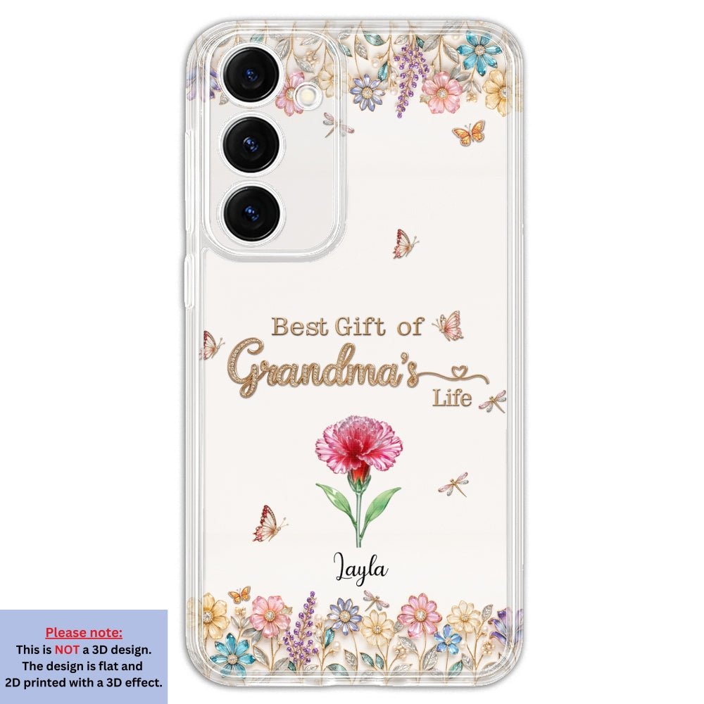 Best Gift Of Grandma Life - Personalized 3D Inflated Effect Phone Case