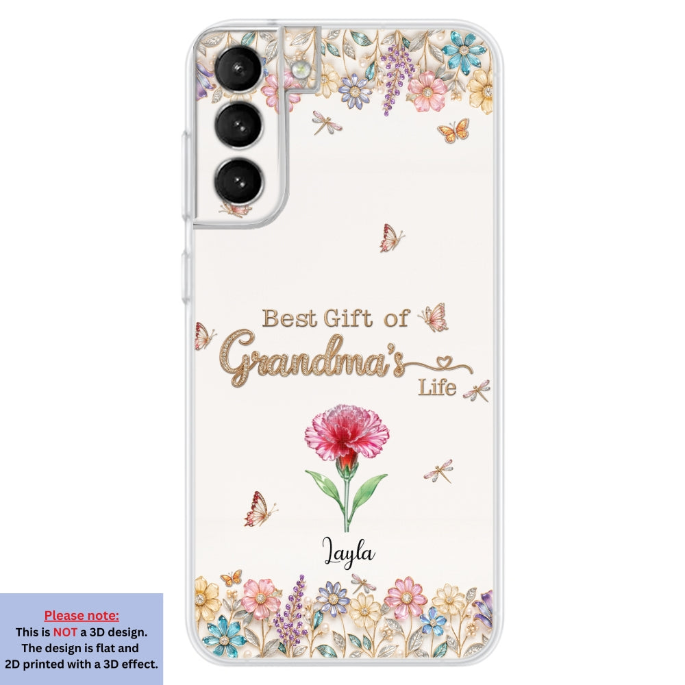 Best Gift Of Grandma Life - Personalized 3D Inflated Effect Phone Case