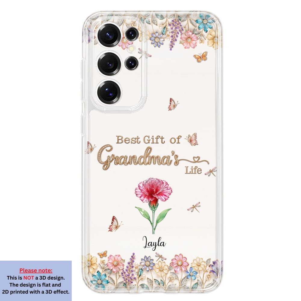 Best Gift Of Grandma Life - Personalized 3D Inflated Effect Phone Case