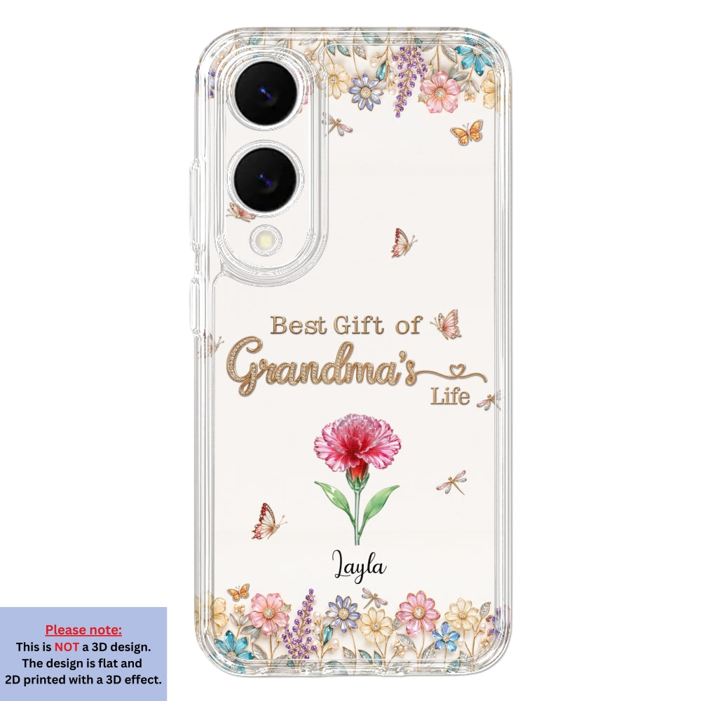 Best Gift Of Grandma Life - Personalized 3D Inflated Effect Phone Case