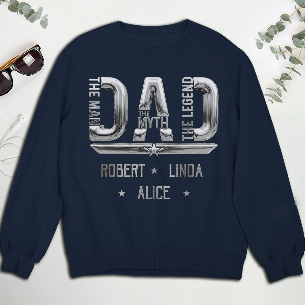 Custom Father's Day, Special Gift for Dad & Grandpa • The Man Myth Legend - Personalized Shirt