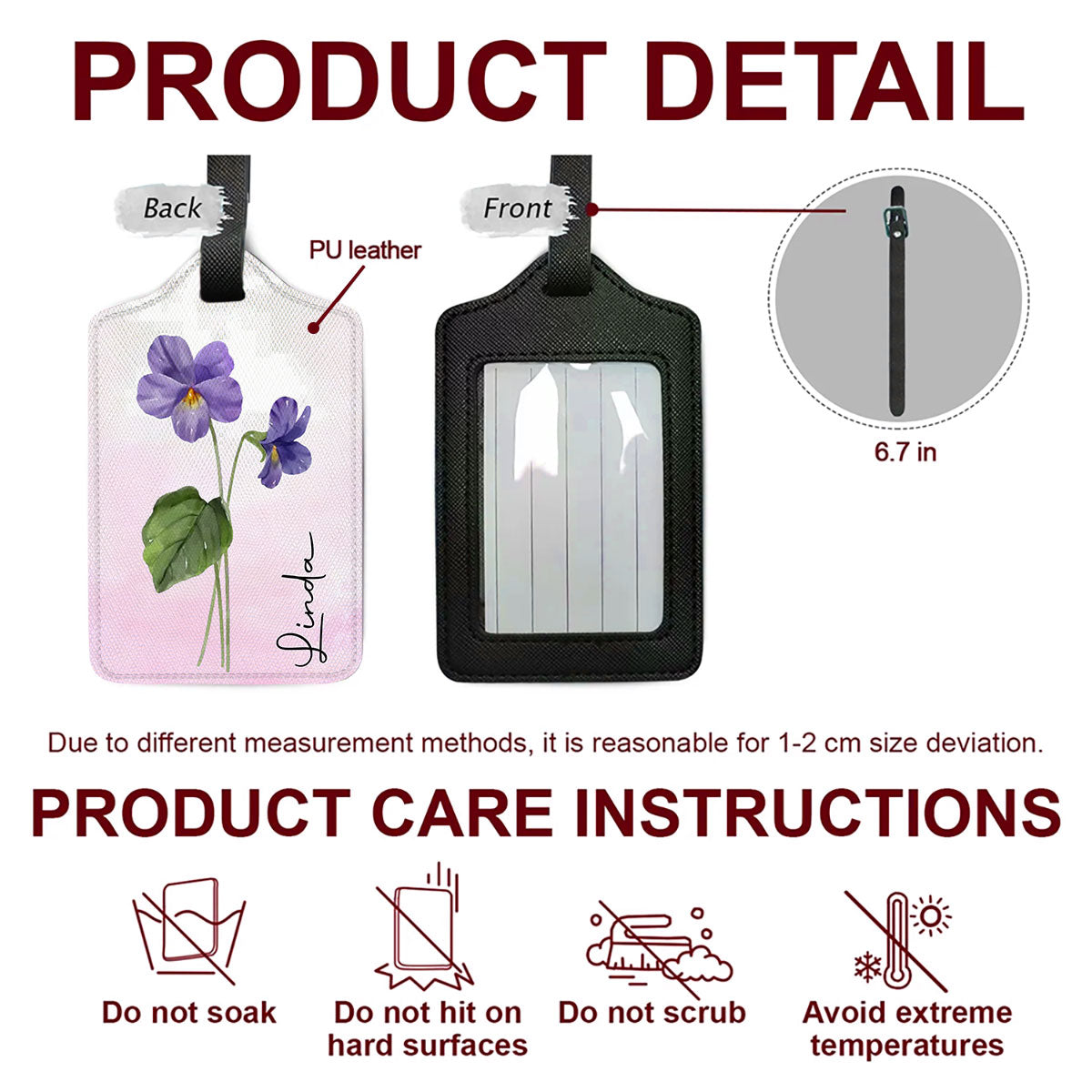 Summer Is Calling - Personalized Luggage Tag