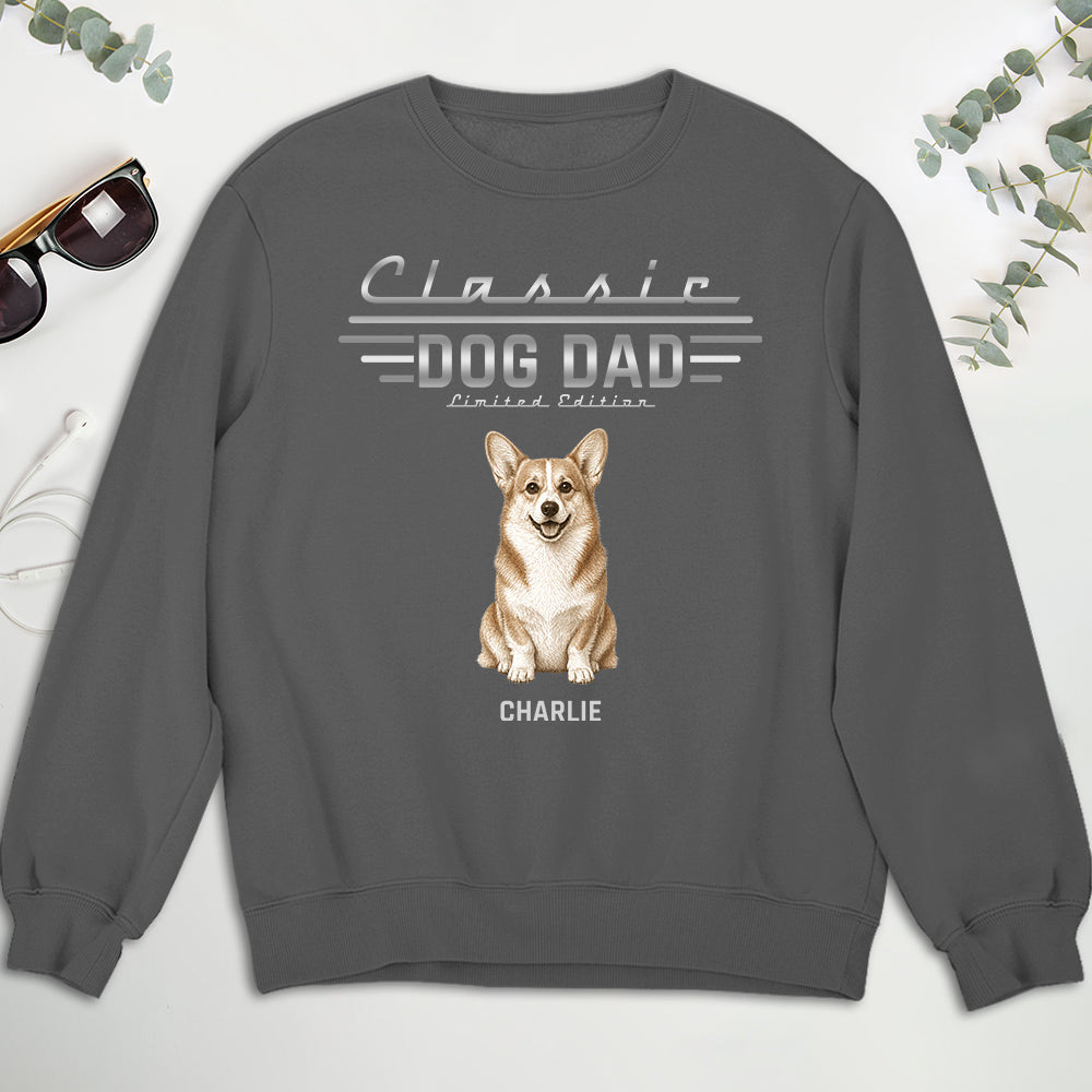 Custom Christmas & Birthday Keepsake Gift • Classic Dog Dad - Personalized Shirt - Premium Tee