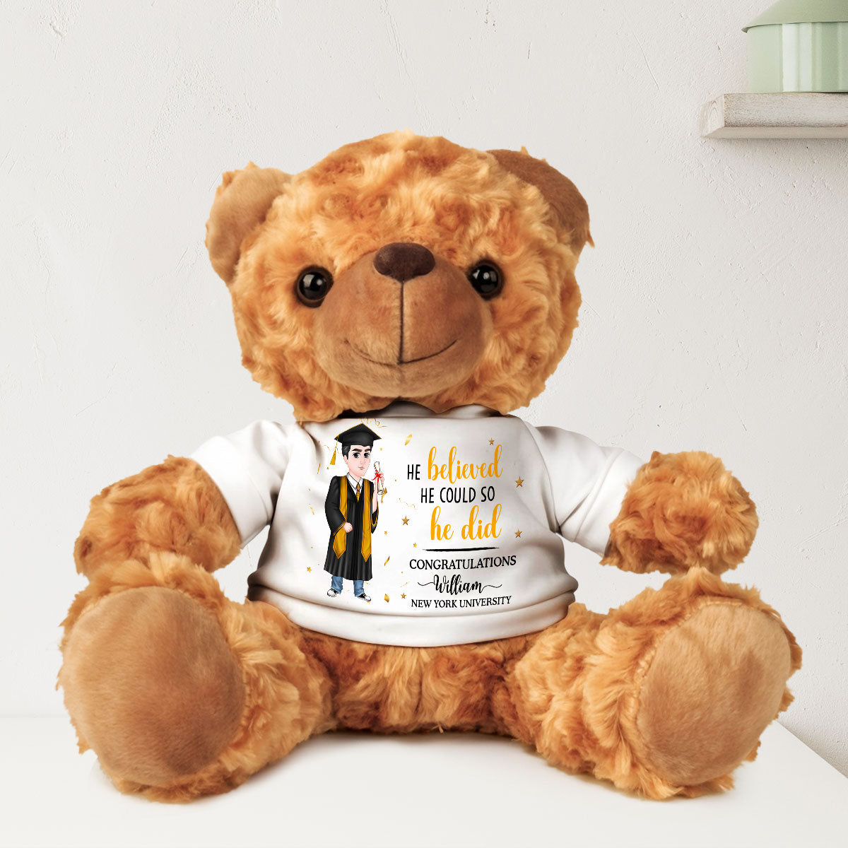 Congratulations On Your Graduation - Personalized Cuddle Bear