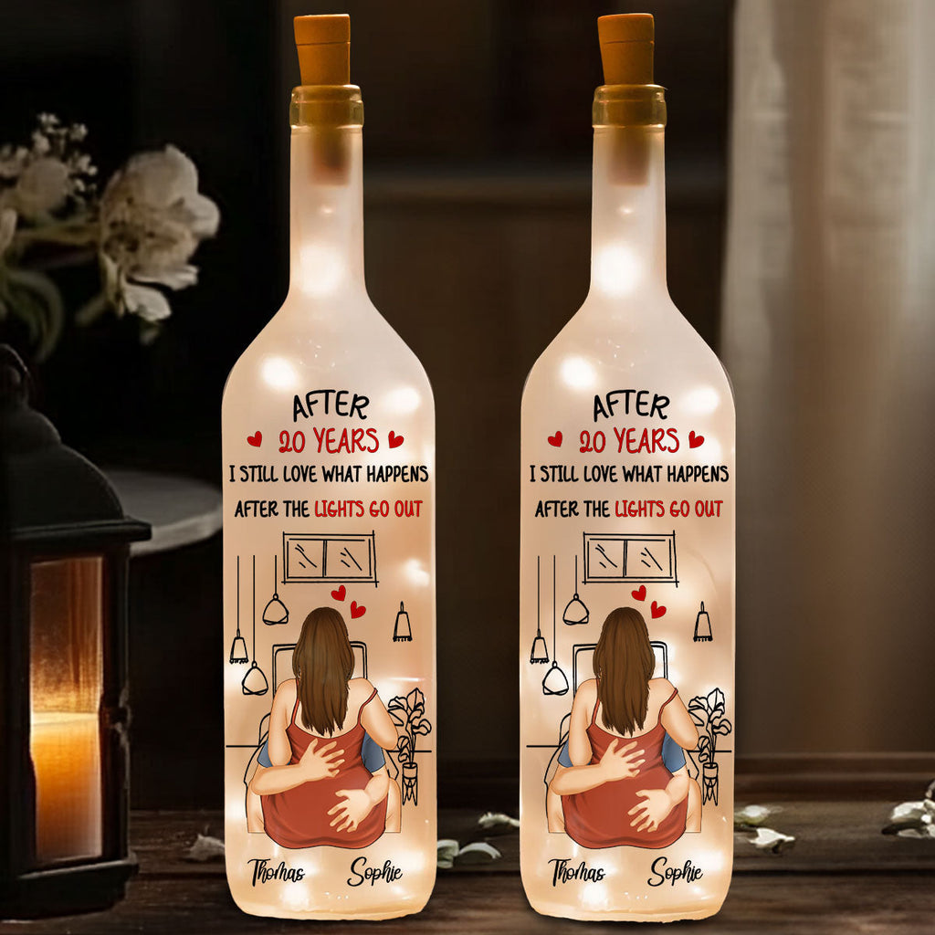 After The Lights Go Out – Personalized Bottle Lamp