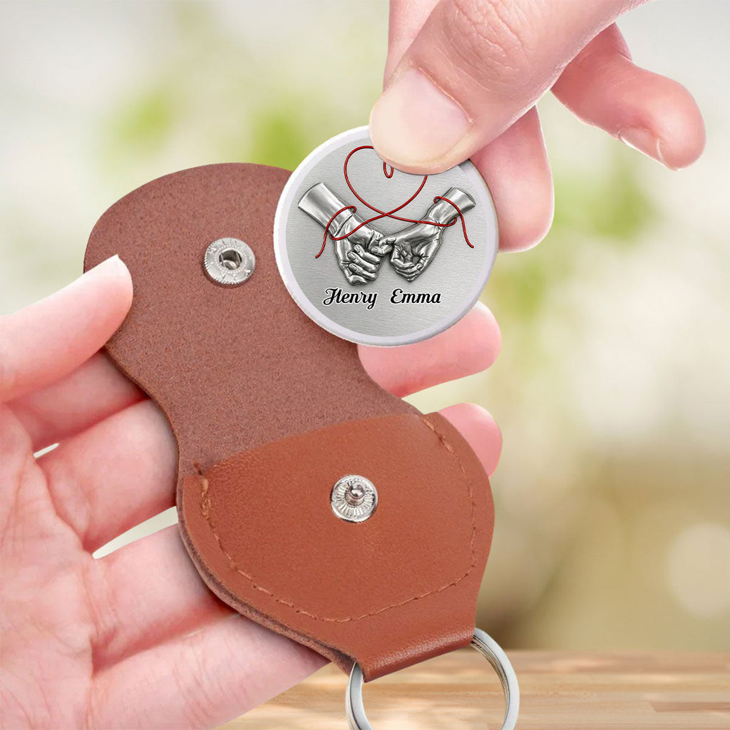 Custom Coin Keychain for Husband, Mother's Day, Anniversary Gifts • Never Forget That I Love You - Personalized Pocket Hug