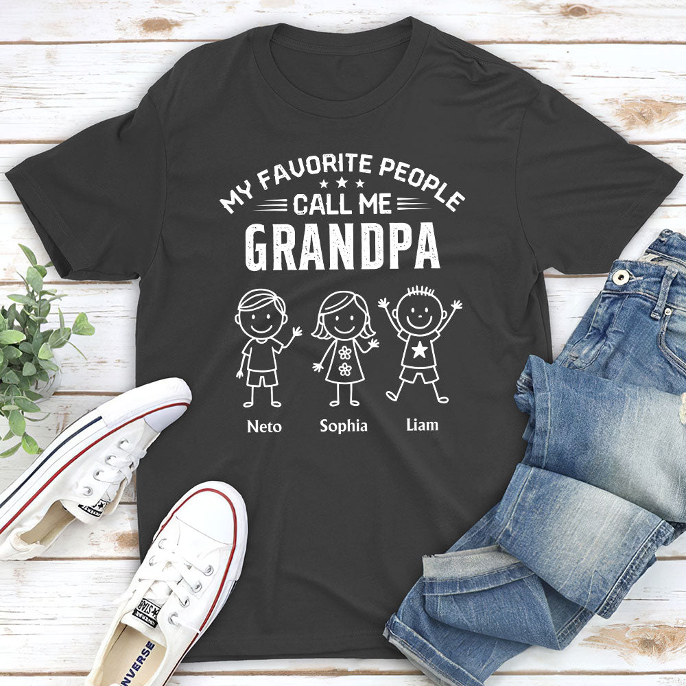 Custom Father's Day, Special Gift for Dad & Grandpa • Call Me Grandpa - Personalized Shirt