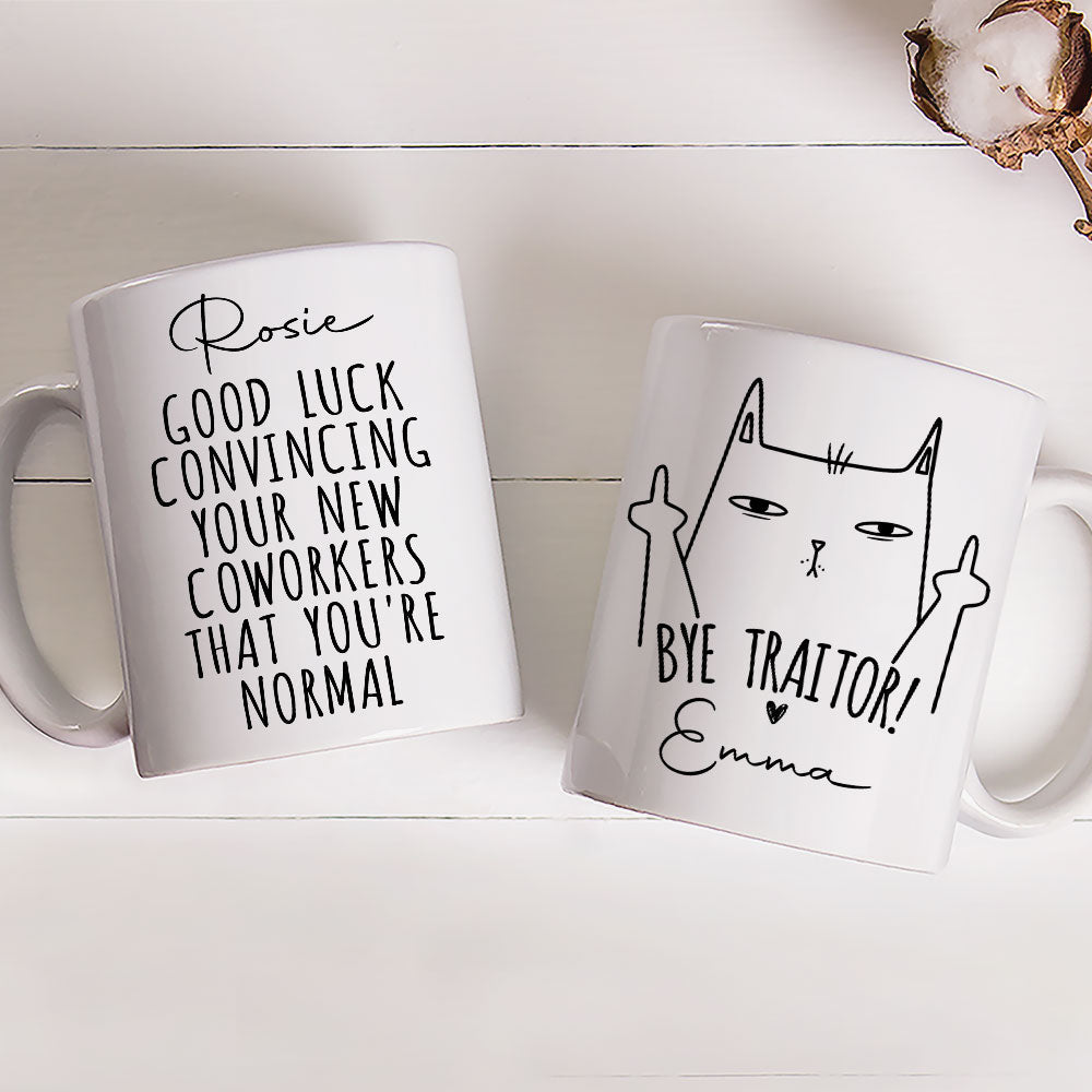 Custom Coworker, Christmas & Birthday Team Appreciation Gift • Good Luck - Personalized Coffee Mug