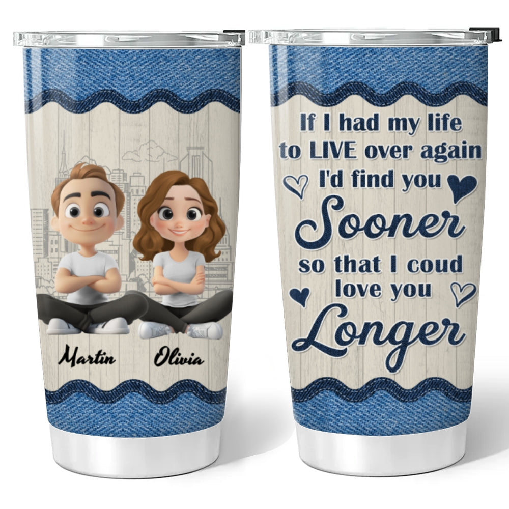 Custom Christmas Anniversary Gifts For Husband • If I Could - Personalized Tumbler