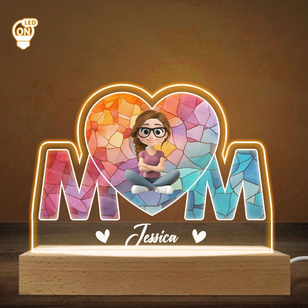 Custom Mother's Day Gift for Mom Grandma • Mother Is The Light In Our Lives - Personalized LED Light