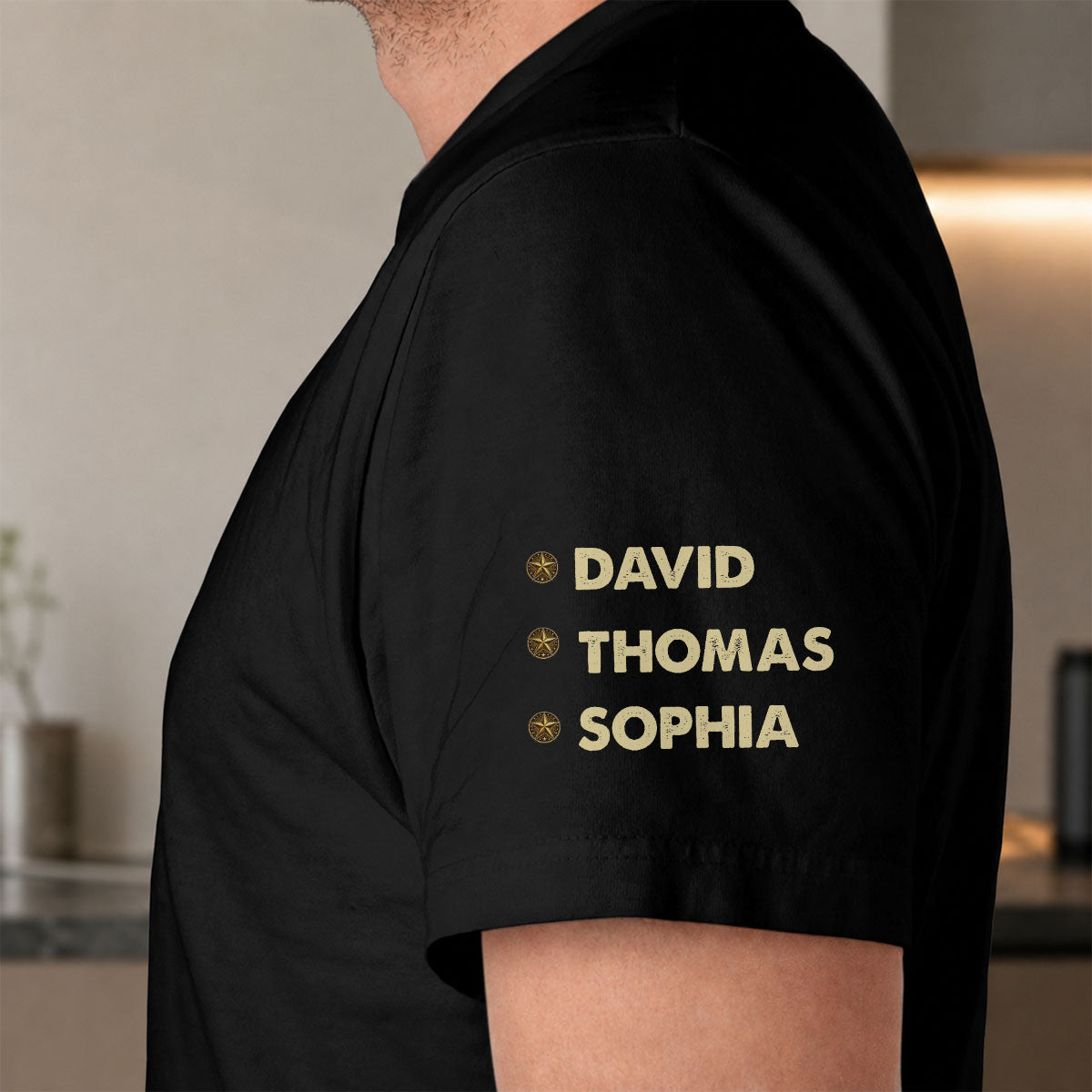 Custom Father's Day, Special Gift for Dad & Grandpa • Dad Tax Vintage - Personalized Shirt With Design On Sleeve