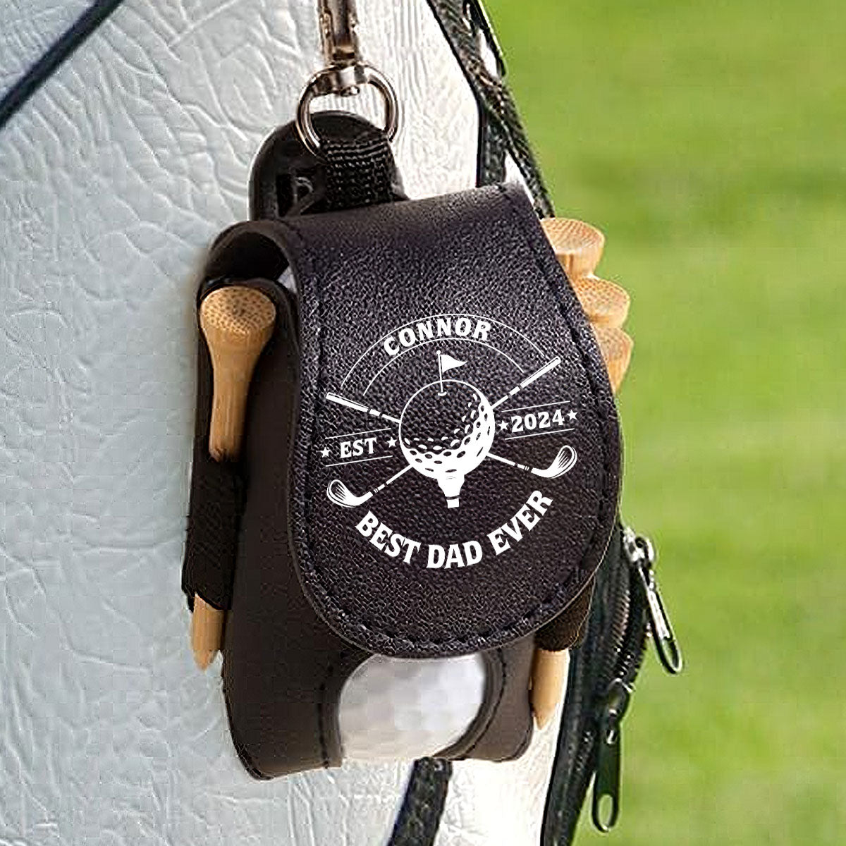 Best Dad Ever - Personalized Golf Ball Bag