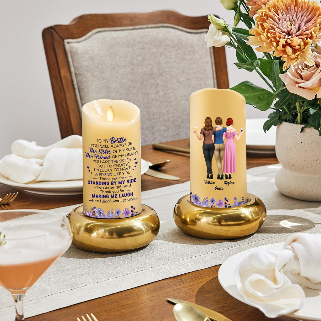 Sister Of My Soul - Personalized LED Candle