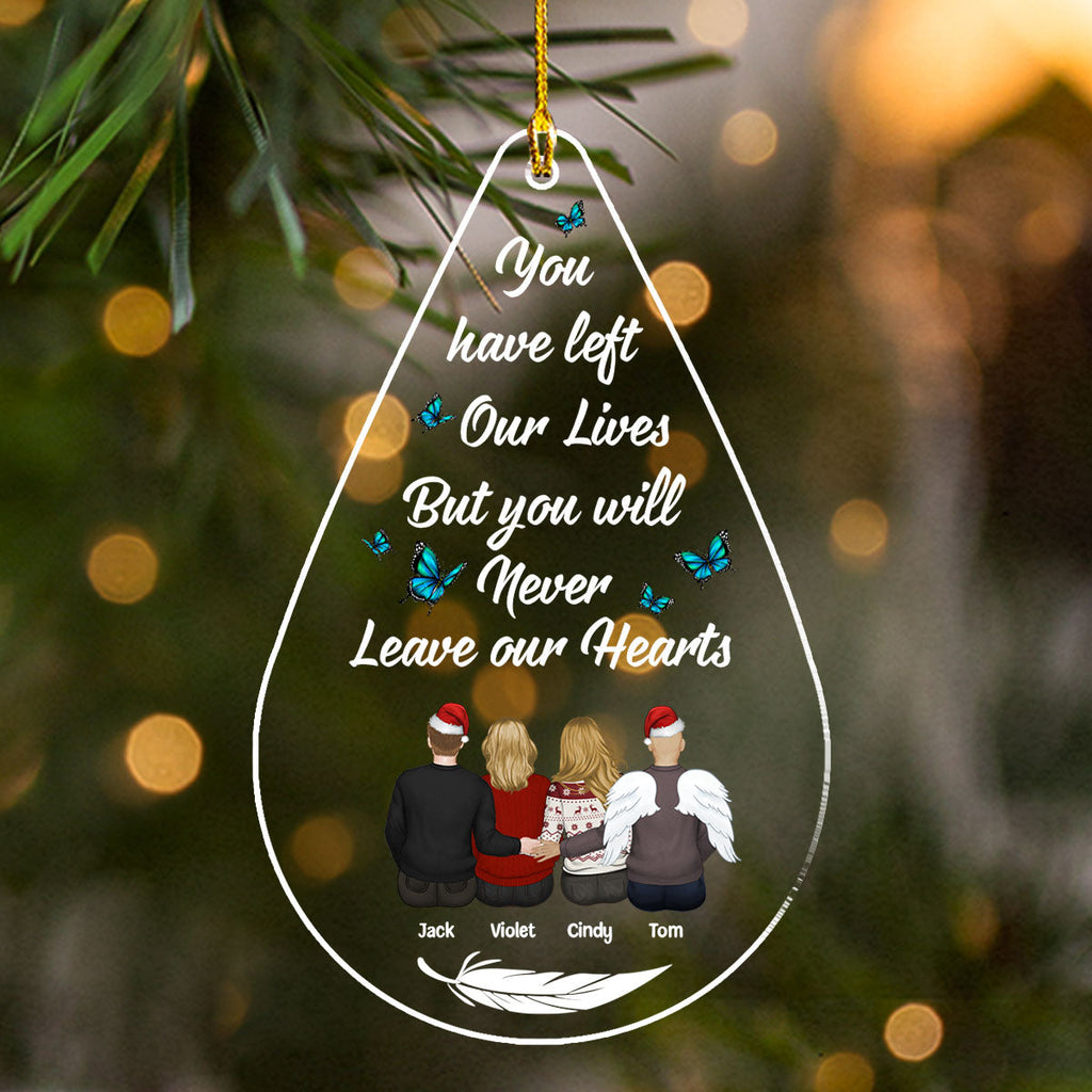 Custom Family Ornament, Christmas Gift for Family Members •  Memories Too Beautiful To Forget - Personalized Acrylic Ornament