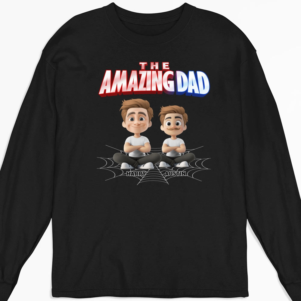 Custom Father's Day, Special Gift for Dad & Grandpa • The World Best Amazing Dad - Personalized Shirt