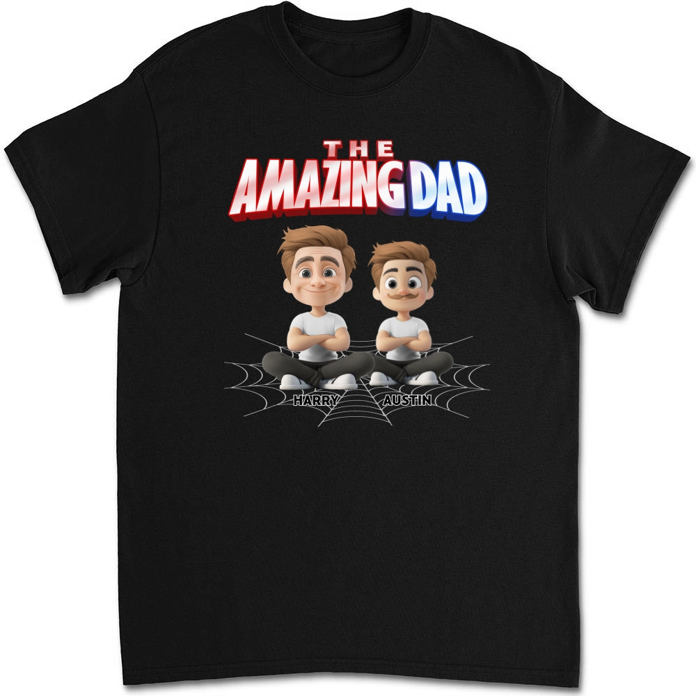 Custom Father's Day, Special Gift for Dad & Grandpa • The World Best Amazing Dad - Personalized Shirt