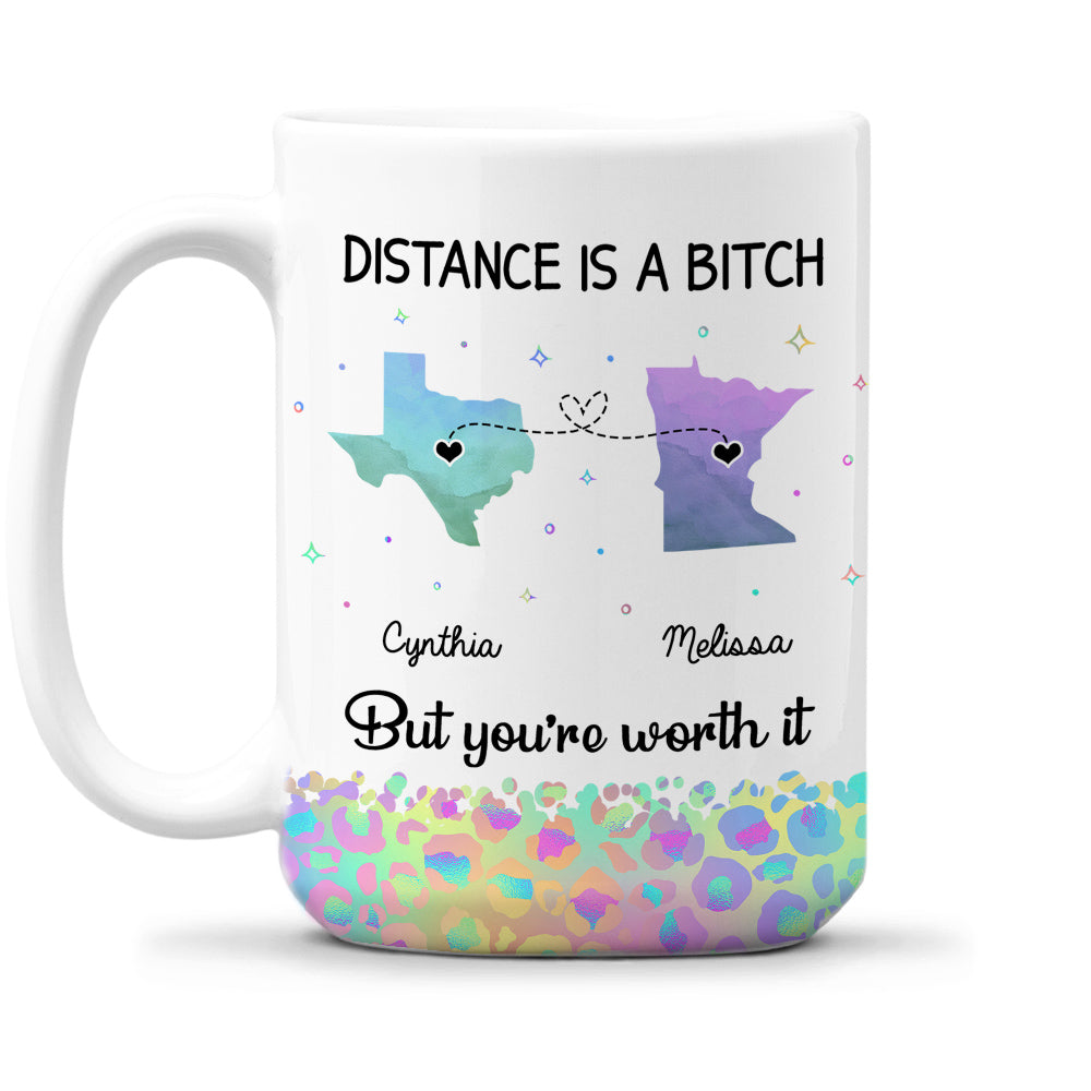 Custom Best Friend, Christmas & Birthday Friendship Keepsake Gift • You Are Worth It - Personalized Coffee Mug