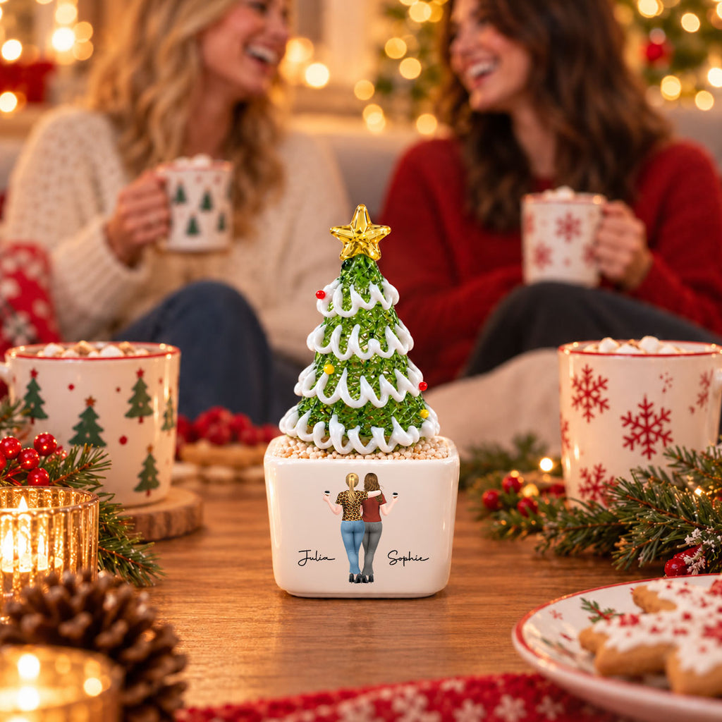 My Unpaid Therapist - Personalized Glass Christmas Tree