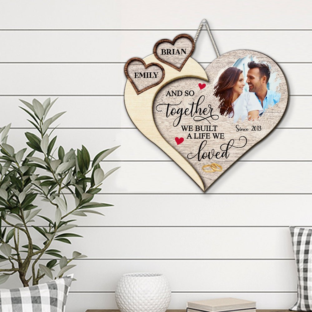 Custom Photo Couple Anniversary Wall Decor Keepsake Gift • Test AI (pls DO NOT buy)