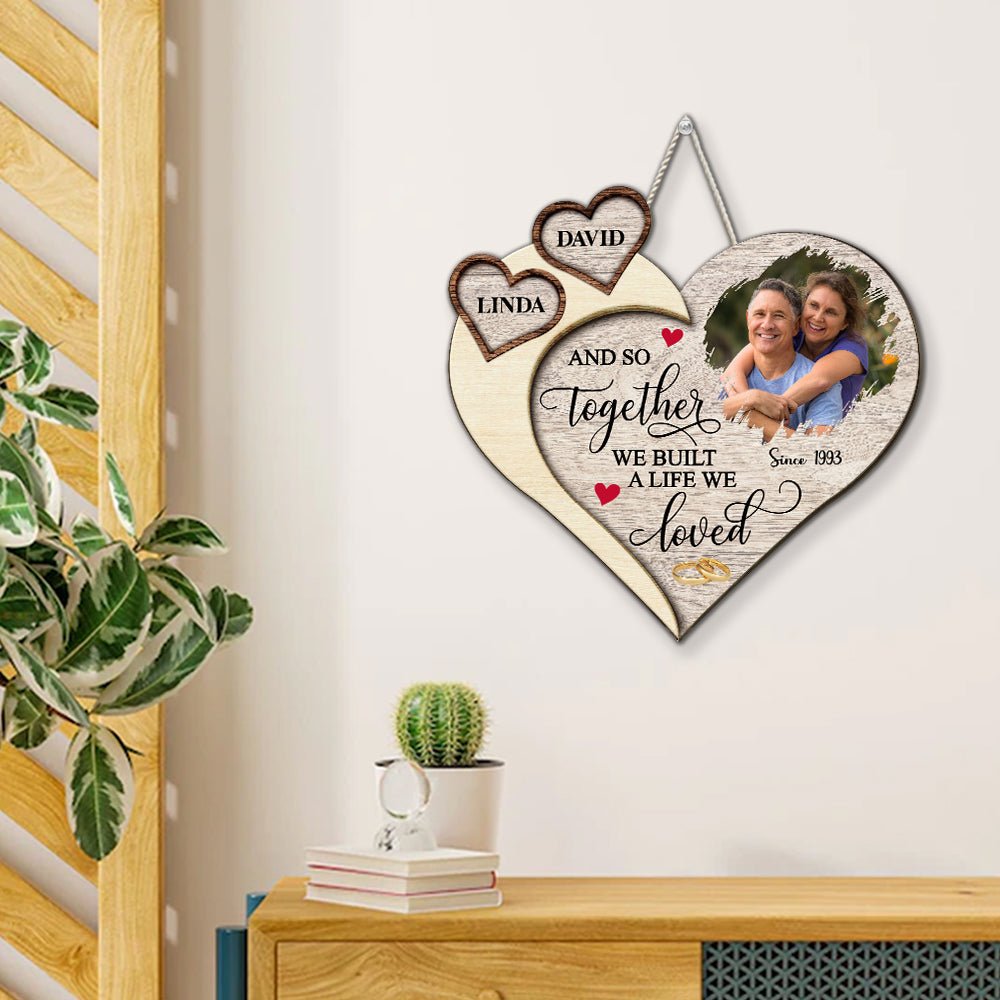 Custom Photo Couple Anniversary Wall Decor Keepsake Gift • Test AI (pls DO NOT buy)