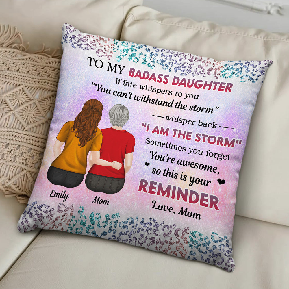 From Mom To Badass Daughter - Personalized Pillow